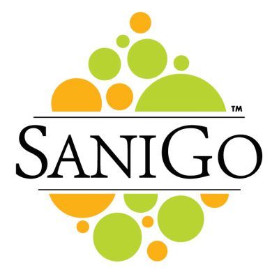 SaniGo - Industrial Grade Disinfectant Spray, Isopropyl Alohol 70% - 8oz w/ Pump Sprayer, Case of 4 