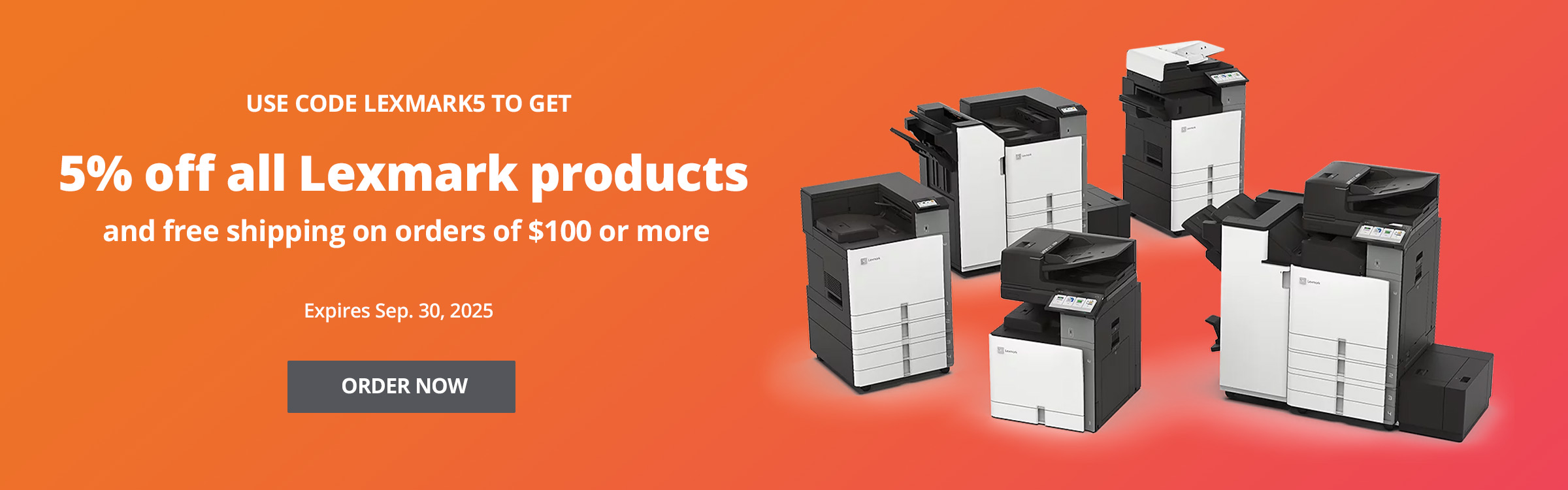 5% off Lexmark